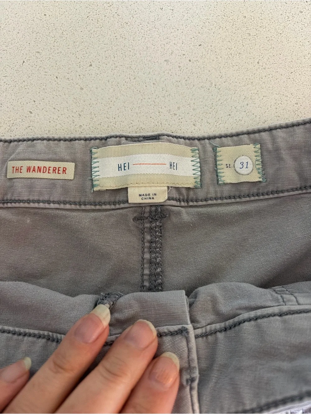 Women’s Light Gray Cargo Shorts with Utility Pockets